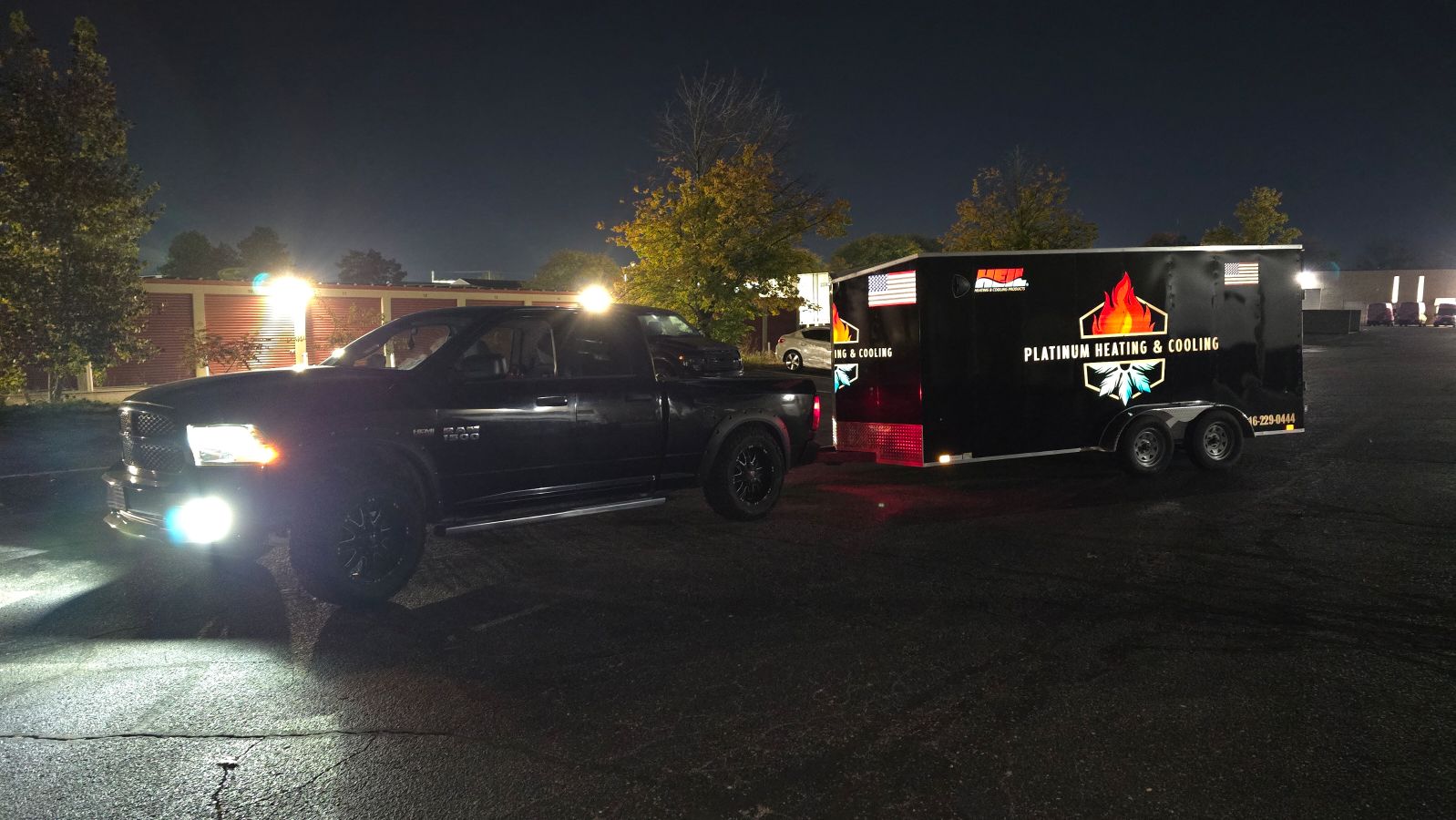 Hauling an enclosed trailer